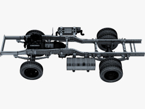 truck chassis 4x4 v 1 Modello 3D