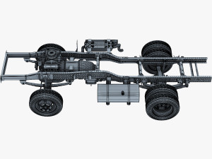 truck chassis 4x4 v 1 Modello 3D