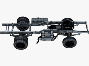 truck chassis 4x4 v 1 Modello 3D