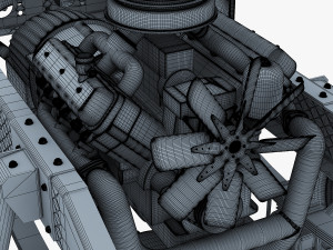 truck chassis 4x4 v 1 Modello 3D