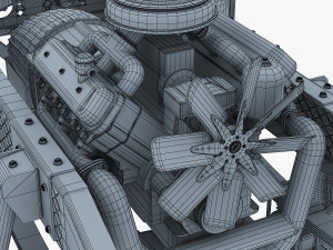 truck chassis 4x4 v 1 Modello 3D