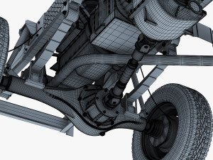 truck chassis 4x4 v 1 Modello 3D