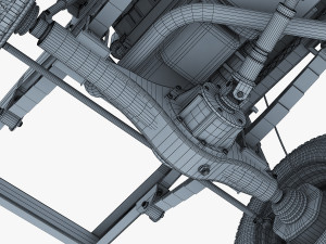 truck chassis 4x4 v 1 Modello 3D