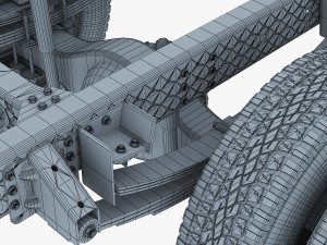 truck chassis 4x4 v 1 Modello 3D