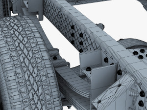 truck chassis 4x4 v 1 Modello 3D