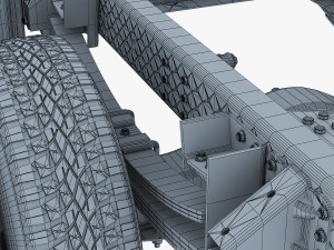 truck chassis 4x4 v 1 Modello 3D