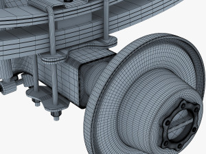 truck chassis 4x4 v 1 Modello 3D