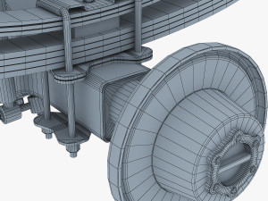 truck chassis 4x4 v 1 Modello 3D