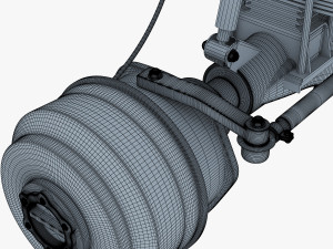 truck chassis 4x4 v 1 Modello 3D