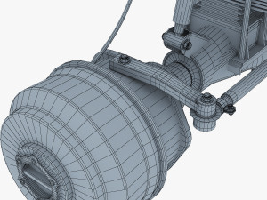 truck chassis 4x4 v 1 Modello 3D