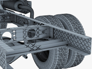 truck chassis 4x4 v 1 Modello 3D
