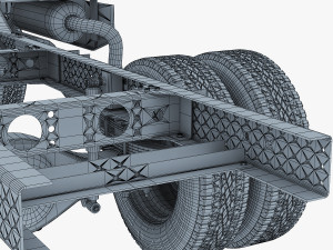 truck chassis 4x4 v 1 Modello 3D