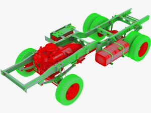 truck chassis 4x4 v 1 Modello 3D