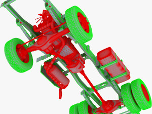 truck chassis 4x4 v 1 Modello 3D