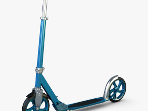 kick scooter blue 3D Model