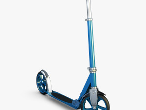 kick scooter blue Model 3D