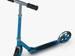 kick scooter blue 3D Model