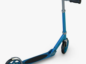 kick scooter blue 3D Model
