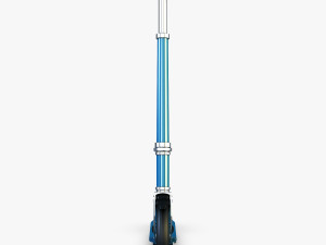 kick scooter blue Model 3D
