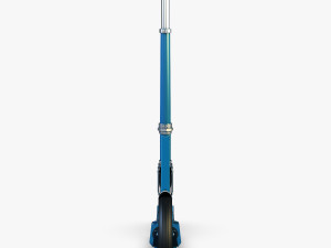 kick scooter blue Model 3D