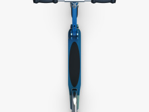 kick scooter blue Model 3D