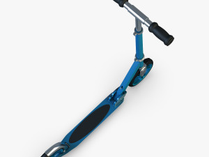 kick scooter blue Model 3D