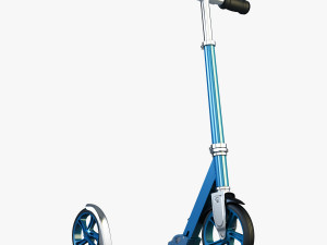 kick scooter blue Model 3D