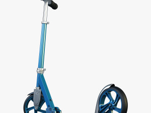 kick scooter blue Model 3D