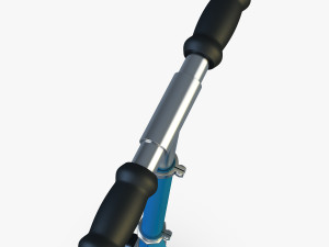 kick scooter blue Model 3D