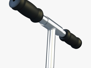kick scooter blue Model 3D