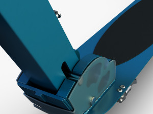 kick scooter blue Model 3D