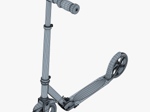kick scooter blue Model 3D