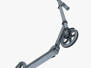 kick scooter blue 3D Model