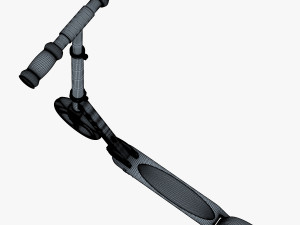 kick scooter blue Model 3D