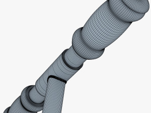 kick scooter blue Model 3D