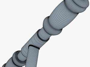 kick scooter blue 3D Model