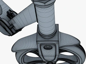 kick scooter blue 3D Model
