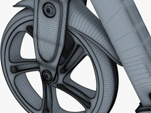 kick scooter blue 3D Model