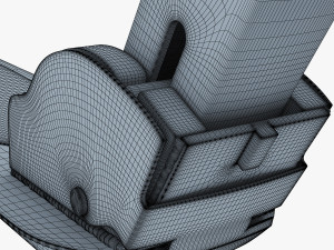 kick scooter blue Model 3D