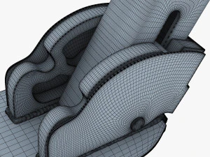 kick scooter blue 3D Model