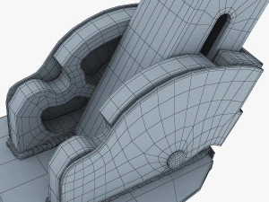 kick scooter blue 3D Model