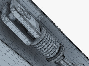 kick scooter blue Model 3D