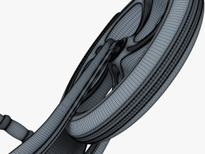 kick scooter blue Model 3D