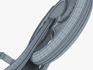 kick scooter blue 3D Model