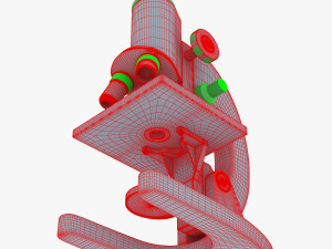 celestron laboratory biological microscope Modello 3D