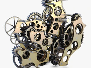 gear mechanism v 1 3D Model