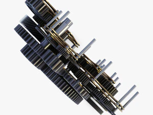 gear mechanism v 1 3D Model