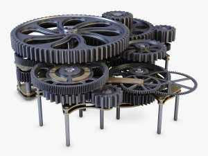 gear mechanism v 1 3D Model