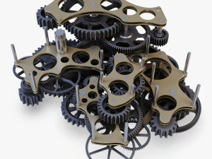gear mechanism v 1 3D Model
