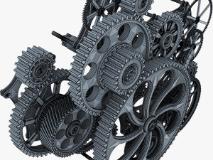 gear mechanism v 1 3Dモデル
